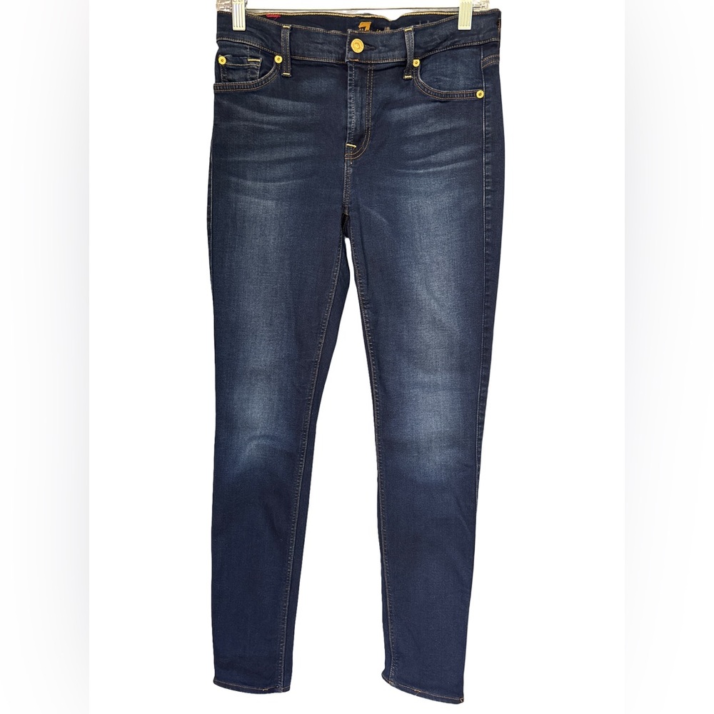 7 For All Mankind Dark Blue The Skinny denim Jeans Size 29